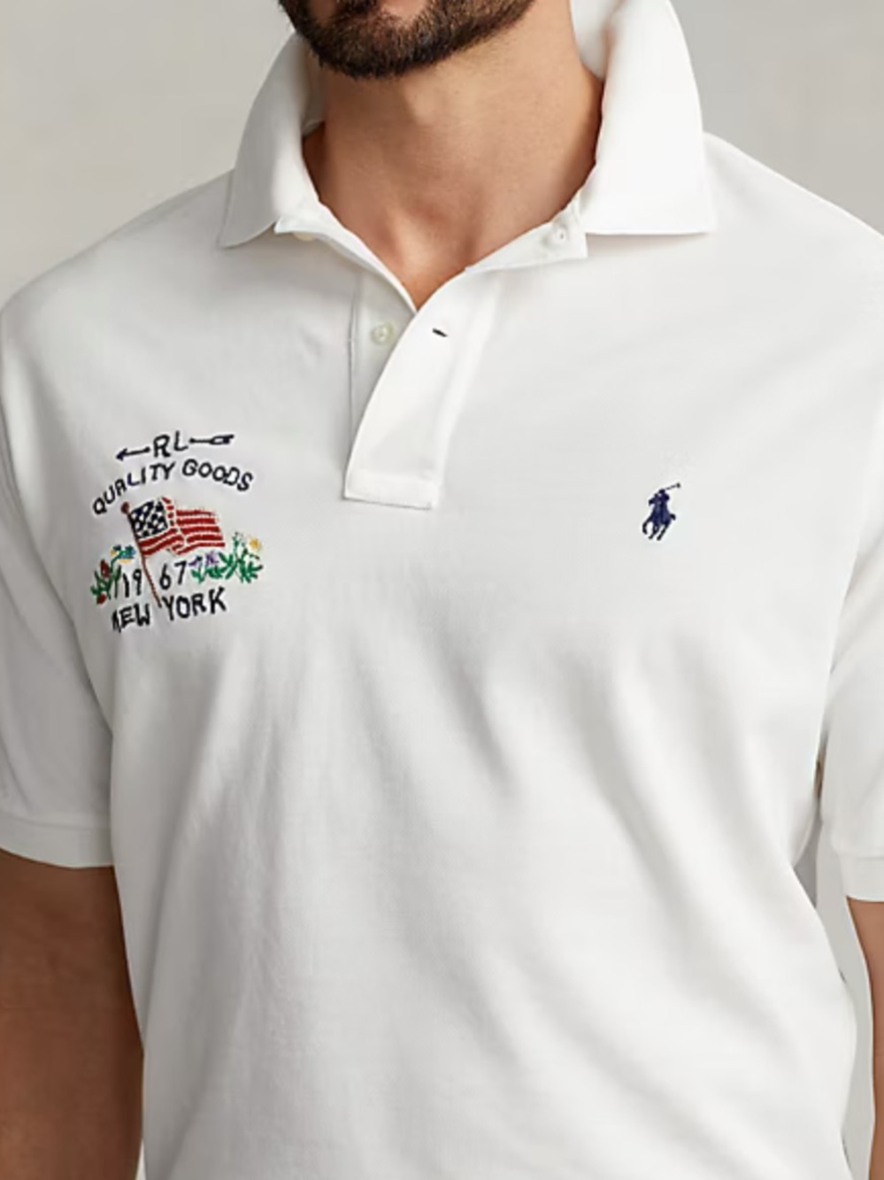 NEW Polo Ralph Lauren Flag Mesh Polo Shirt Big & Tall Mens 3XB Flag Preppy. 15
